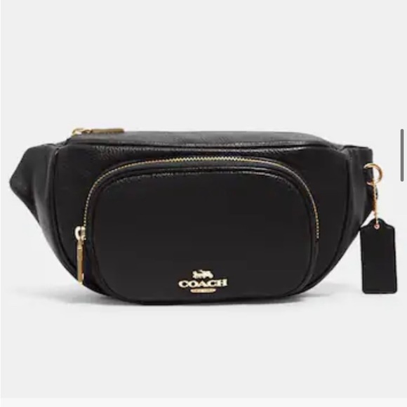 Coach Handbags - Black Coach Fannypack/Belt Bag